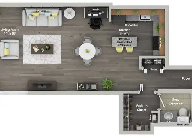 Property at 860 N Dewitt Pl Unit 1603, Chicago, IL, 60611, 0 beds, 1 bath, [object Object]