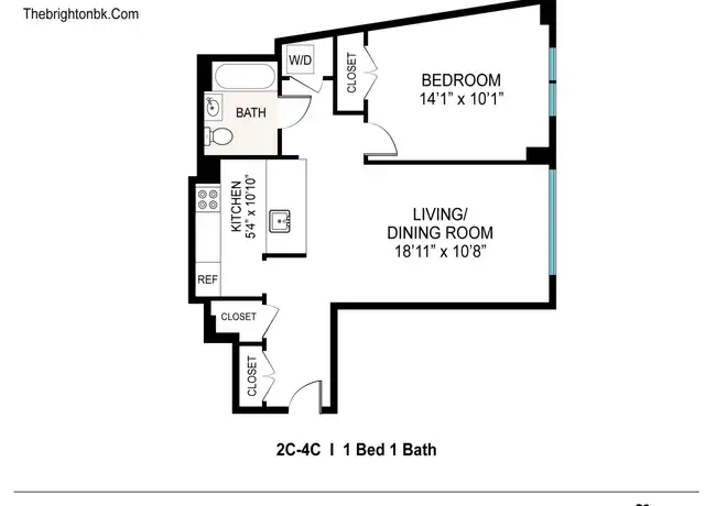 Property at 2833 Brighton 3rd St Unit 4C, Brooklyn, NY, 11235, 1 bed, 1 bath, [object Object]