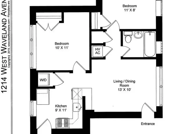 Property at 1214 W Waveland Ave #3, Chicago, IL, 60613, 2 beds, 1 bath, [object Object]