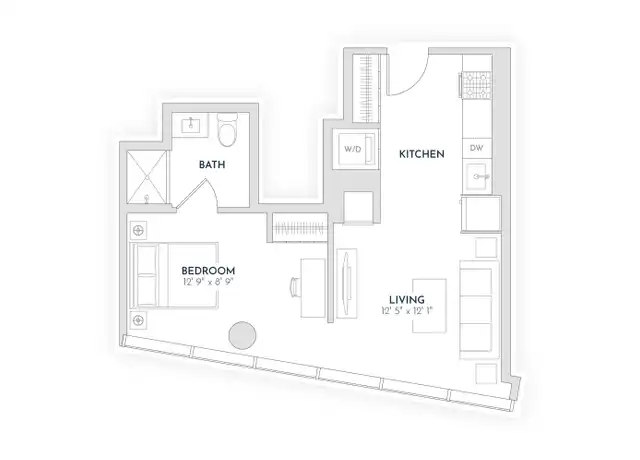 Property at 1125 W Van Buren St Unit 302, Chicago, IL, 60607, 0 beds, 1 bath, [object Object]