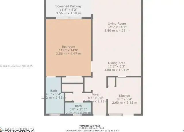 Property at 2820 NE 201st Ter Unit F106, Miami, FL, 33180, 1 bed, 1.5 baths, [object Object]