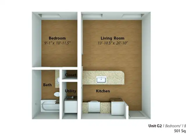 Property at 1142 W Grace St Unit G2, Richmond, VA, 23220, 1 bed, 1 bath, [object Object]
