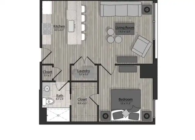 Property at 102 N Broadway Unit 204, De Pere, WI, 54115, 1 bed, 1 bath, [object Object]