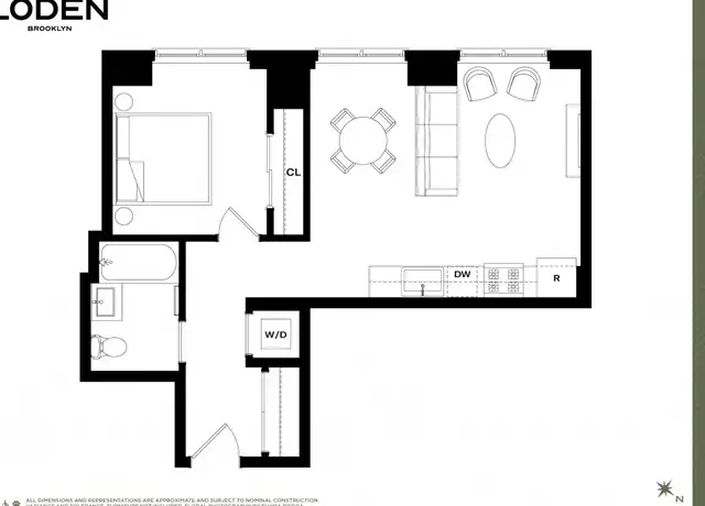 Property at 54 Crown St Unit 1035, Brooklyn, NY, 11225, 1 bed, 1 bath, [object Object]