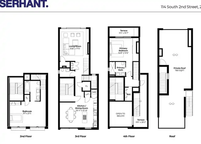 Property at 114 S 2nd St Unit PH, Brooklyn, NY, 11249, 3 beds, 2.5 baths, [object Object]