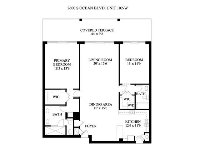 Property at 2600 S Ocean Blvd Unit 102W, Palm Beach, FL, 33480, 2 beds, 2 baths, [object Object]