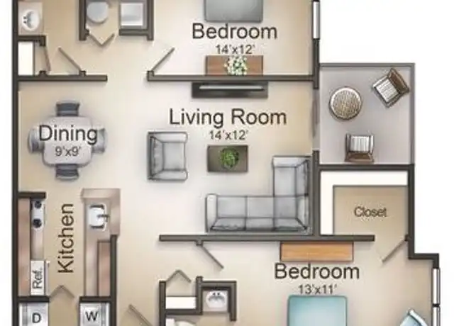 Property at 5826 Reddman Rd Unit 5830A8, Charlotte, NC, 28212, 1 bed, 1 bath, [object Object]
