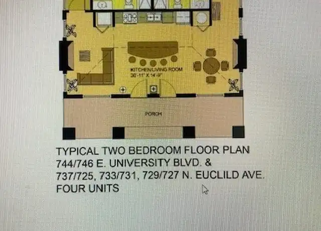 Property at 727 N Euclid Ave, Tucson, AZ, 85719, 2 beds, 2 baths, [object Object]