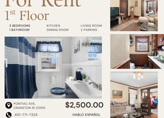Property at 120 Pontiac Ave Unit 1, Cranston, RI, 02910, 3 beds, 1 bath, [object Object]