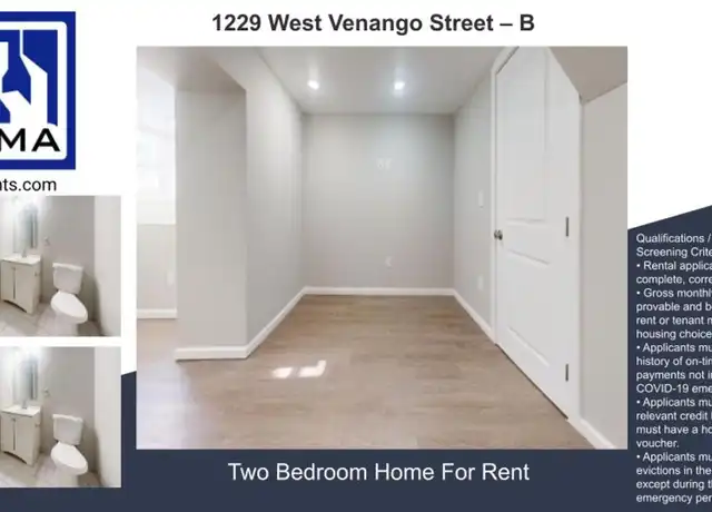 Property at 1229 W Venango St Unit B, Philadelphia, PA, 19140, 2 beds, 1 bath, [object Object]