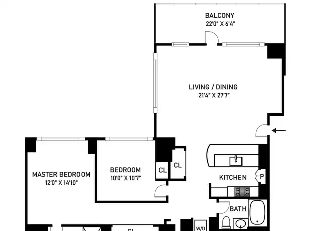 Property at 325 5th Ave Unit 32C, New York, NY, 10016, 2 beds, 2 baths, [object Object]