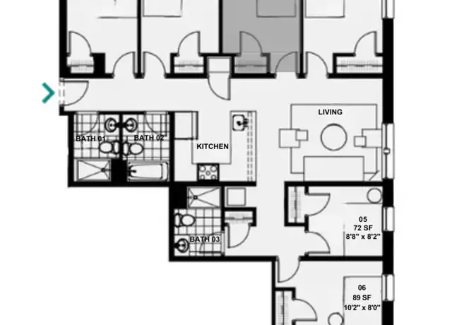 Property at 529 G St SE Unit 201-3 201, Washington, DC, 20003, 6 beds, 3 baths, [object Object]