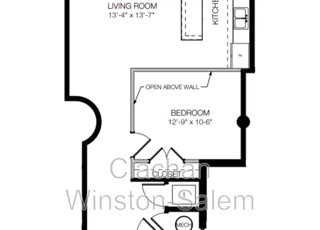 Property at 675 N Main St Unit 613, Winston-Salem, NC, 27101, 1 bed, 1 bath, [object Object]