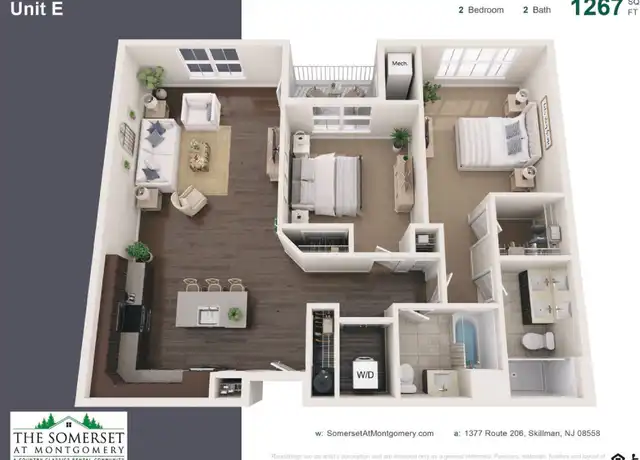 Property at 1377 U.S. 206 Unit 2116, Skillman, NJ, 08558, 2 beds, 2 baths, [object Object]