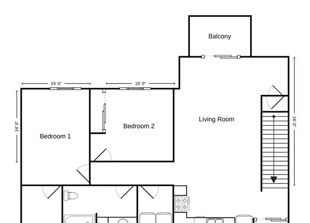 Property at 724 Mill St, Eagle River, WI, 54521, 2 beds, 1 bath, [object Object]