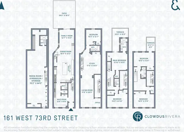 Property at 161 W 73rd St Unit TH, New York, NY, 10023, 5 beds, 5.5 baths, [object Object]