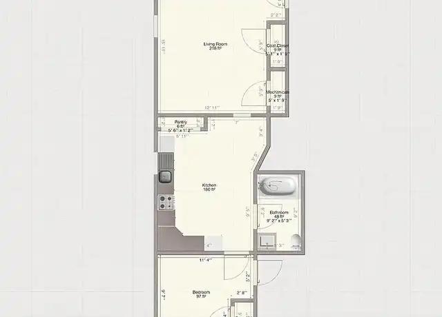 Property at 1105 S Rogers St, Bloomington, IN, 47403, 1 bed, 1 bath, [object Object]