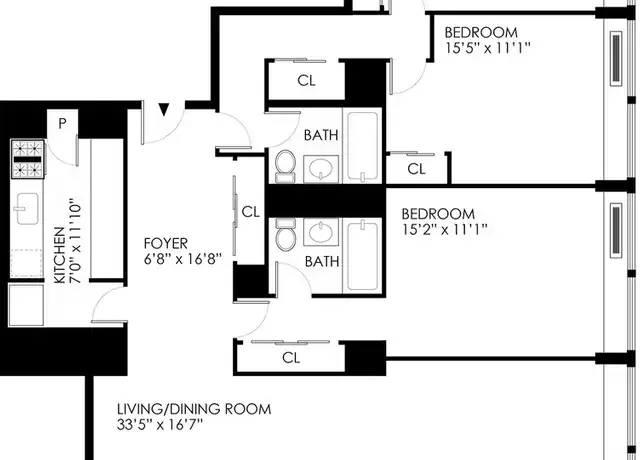 Property at 330 E 33rd St Unit 3M, New York, NY, 10016, 3 beds, 2 baths, [object Object]