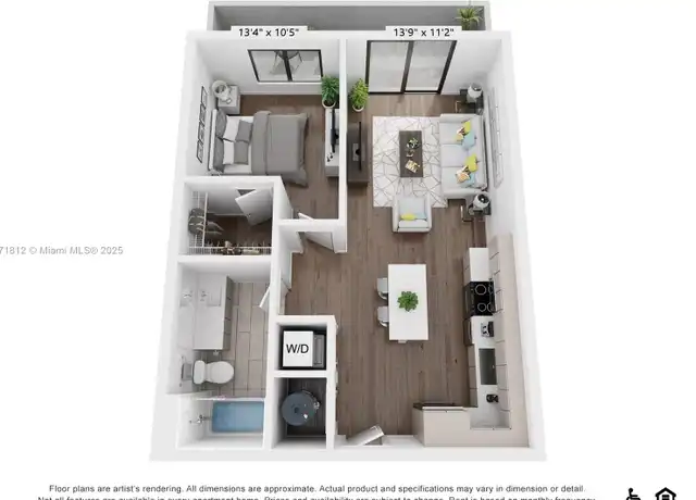 Property at 2800 SW 27th Ter Unit 0511, Miami, FL, 33133, 1 bed, 1 bath, [object Object]