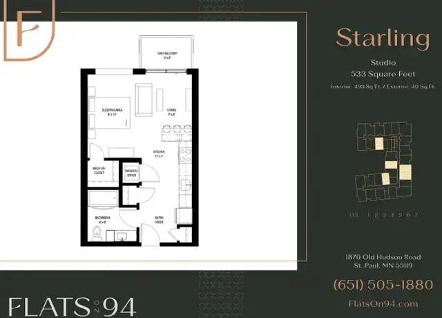 Property at 1870 Old Hudson Rd Unit 522 Starling, St Paul, MN, 55119, 0 beds, 1 bath, [object Object]