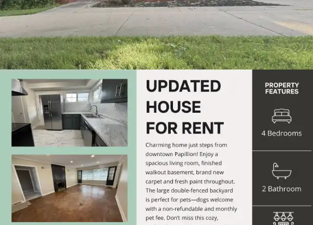Property at 546 N Washington St, Papillion, NE, 68046, 4 beds, 2 baths, [object Object]