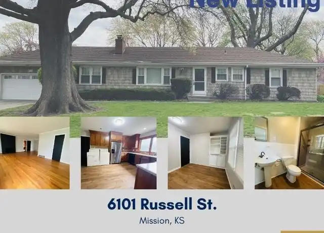 Property at 6101 Russell St, Mission, KS, 66202, 4 beds, 2 baths, [object Object]