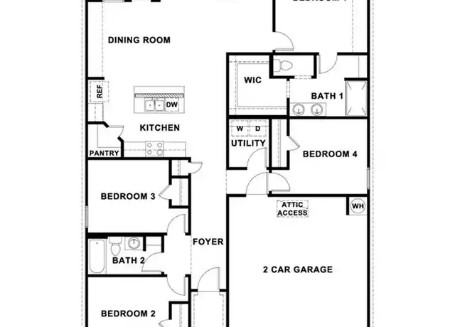 Property at 100 Sweetwater Creek Ln, Hutto, TX, 78634, 4 beds, 2 baths, [object Object]