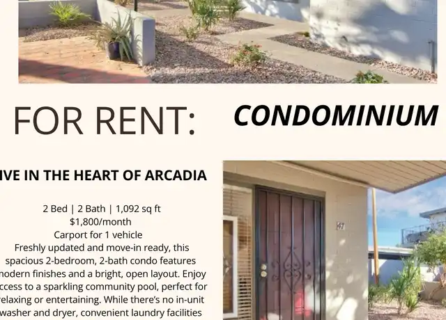 Property at 4114 E Calle Redonda #47, Phoenix, AZ, 85018, 2 beds, 2 baths, [object Object]