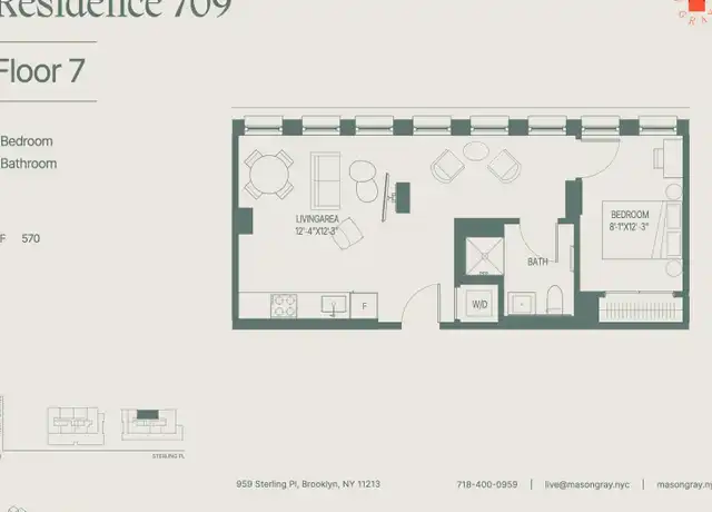 Property at 955 Sterling Pl Unit 709, Brooklyn, NY, 11213, 1 bed, 1 bath, [object Object]
