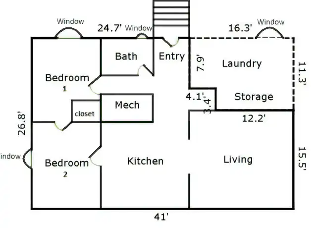 Property at 9121 S Peach Blossom Dr, Sandy, UT, 84094, 2 beds, 1 bath, [object Object]
