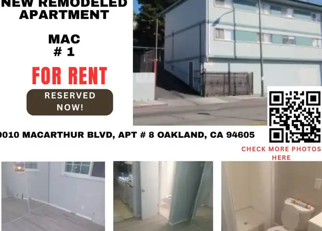 Property at 10010 MacArthur Blvd Unit 1, Oakland, CA, 94605, 1 bed, 1 bath, [object Object]