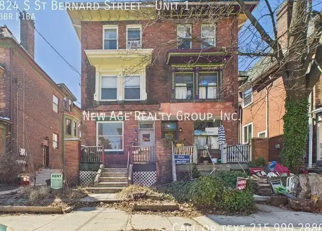 Property at 824 S Saint Bernard St Unit 1, Philadelphia, PA, 19143, 3 beds, 1 bath, [object Object]