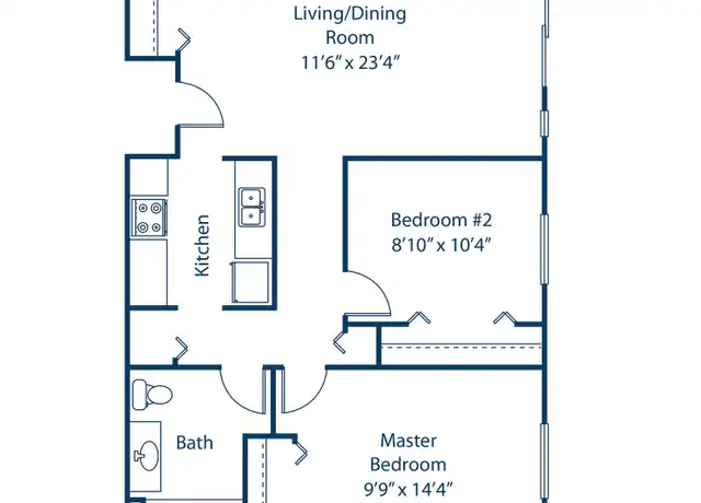 Property at 3131 N Squirrel Rd, Auburn Hills, MI, 48326, 2 beds, 1 bath, [object Object]