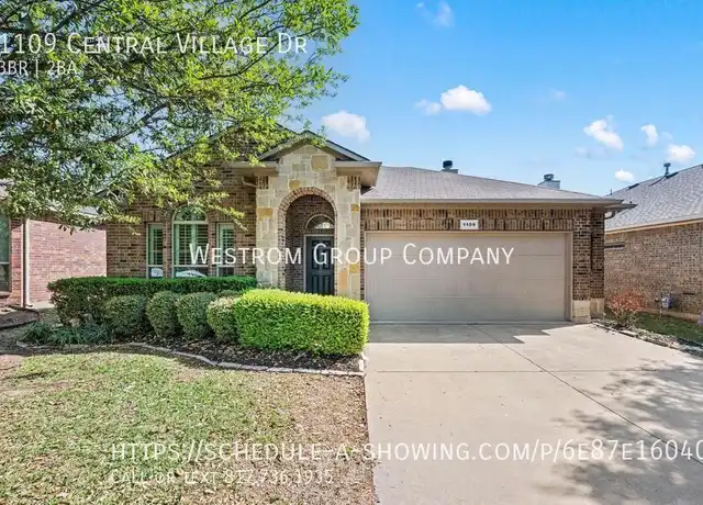Property at 1109 Central Village Dr, Denton, TX, 76210, 3 beds, 2 baths, [object Object]