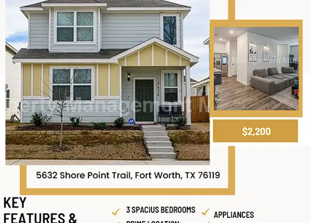 Property at 5632 Shore Point Trl, Fort Worth, TX, 76119, 3 beds, 2.5 baths, [object Object]