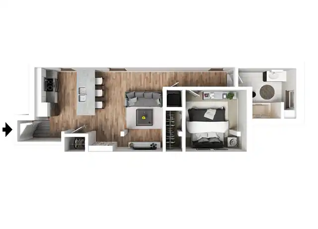 Property at 315 E 5th St Unit 1-206, Davenport, IA, 52801, 1 bed, 1 bath, [object Object]