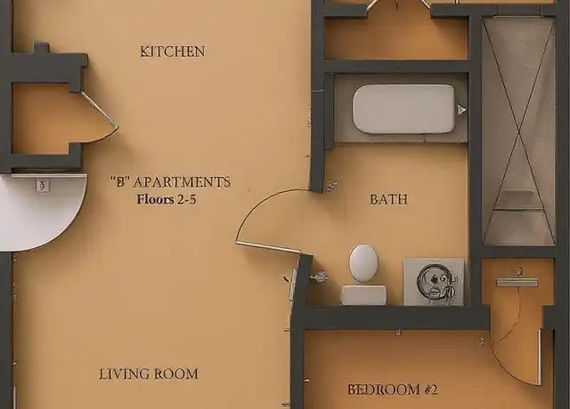 Property at 287 Elm St Unit 5B, Holyoke, MA, 01040, 2 beds, 1 bath, [object Object]