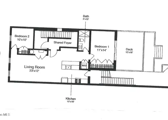 Property at 134 Warren St Unit 2nd, Hudson, NY, 12534, 2 beds, 1 bath, [object Object]