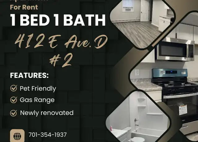 Property at 412 E D Ave, Bismarck, ND, 58501, 1 bed, 1 bath, [object Object]