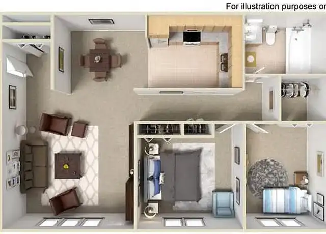 Property at Halsted Park Apartments and Townhomes - 2535 Halsted Rd, Rockford, IL, 61101, 1-2 bed, 1 bath, [object Object]