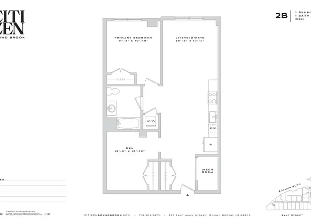 Property at 507 Main St Unit 3K, Bound Brook, NJ, 08805, 1 bed, 1 bath, [object Object]