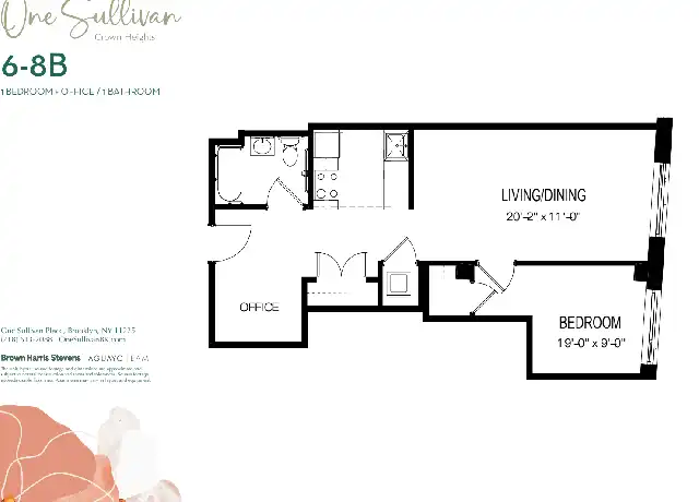 Property at 1 Sullivan Pl Unit 8BB, Brooklyn, NY, 11225, 1 bed, 1 bath, [object Object]