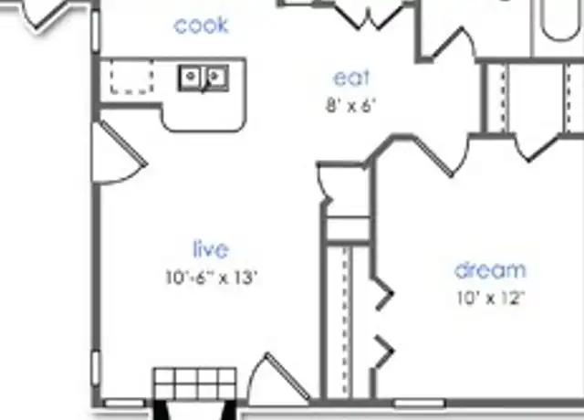 Property at 1018 W Prairie St, Denton, TX, 76201, 1 bed, 1 bath, [object Object]