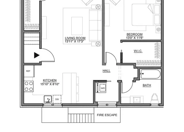 Property at 19 Crest St Unit C2, Westwood, NJ, 07675, 1 bed, 1 bath, [object Object]