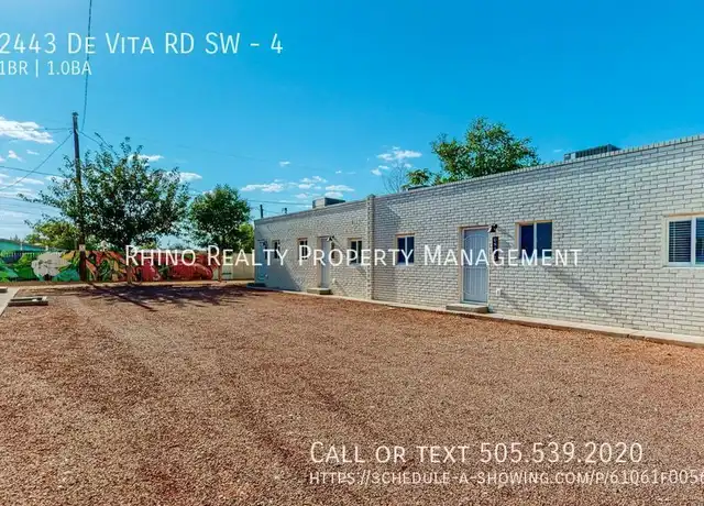 Property at 2443 De Vita Rd SW Unit 4, Albuquerque, NM, 87105, 1 bed, 1 bath, [object Object]