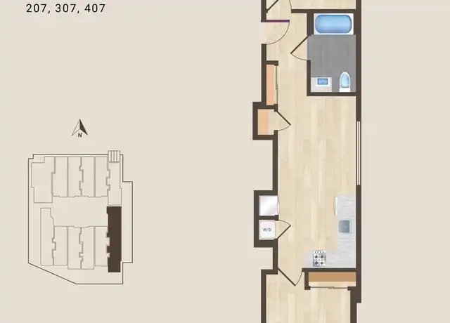 Property at 1650 O St NW Unit 407, Washington, DC, 20005, 2 beds, 1 bath, [object Object]