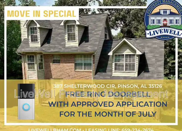 Property at 387 Shelterwood Cir, Pinson, AL, 35126, 4 beds, 3 baths, [object Object]