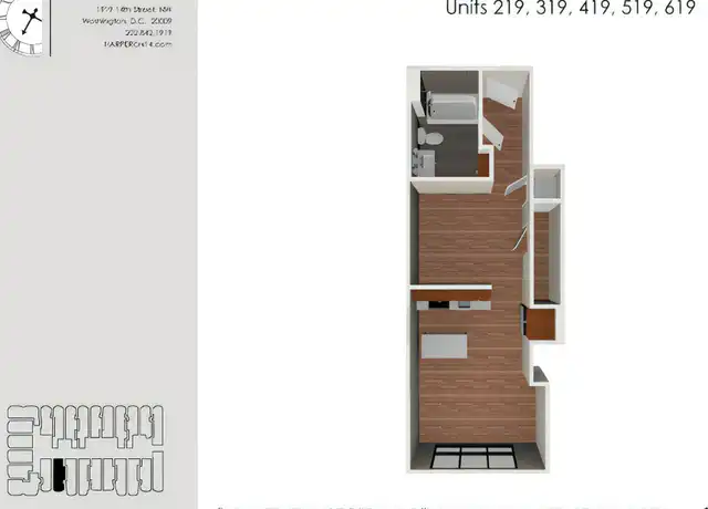 Property at 1919 14th St NW Unit 419, Washington, DC, 20009, 1 bed, 1 bath, [object Object]