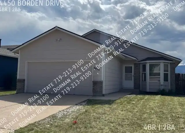 Property at 4450 Borden Dr, Colorado Springs, CO, 80911, 4 beds, 2 baths, [object Object]