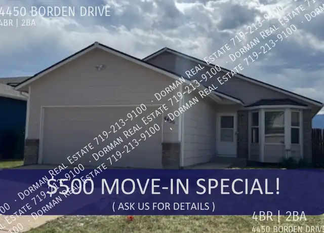 Property at 4450 Borden Dr, Colorado Springs, CO, 80911, 4 beds, 2 baths, [object Object]